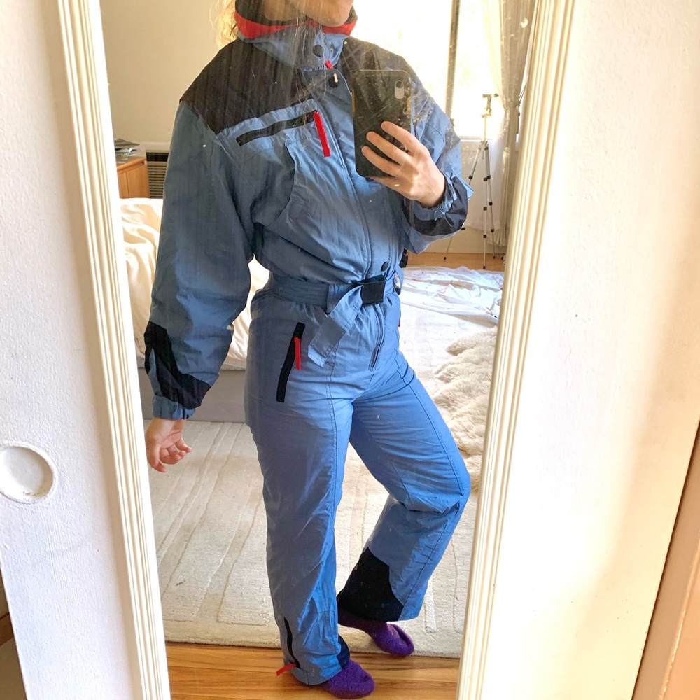 Y2K Blue BodyGlove Ski suit Snowsuit
